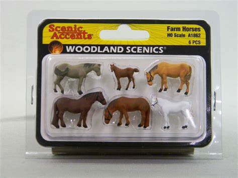 Woodland Scenics / Farm Horses / N Scale