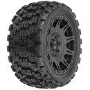 1/6 Badlands MX57 Front/Rear 5.7” Tires Mounted on Raid 8x48 Removable 24mm Hex Wheels (2): Black