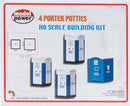 Model Power / 4 Porter Potties / HO Scale