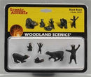 Woodland Scenics / Black Bears / HO Scale