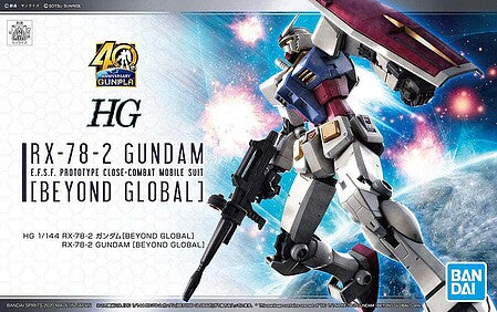 1/144 scale, High Grade Gundam RX-78-2 Gundam (Beyond Global) plastic model kit