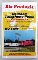 Rix Products / Railroad Telephone Poles / HO Scale