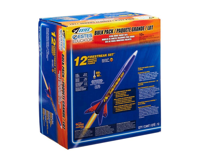 Estes / Firestreak SST Model Rocket Kit, Bulk Pack of 12