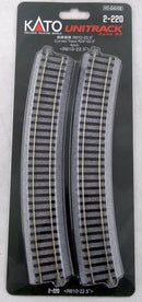 KATO / HO 610mm 24" Radius Curve 22.5-Degree (4)pcs
