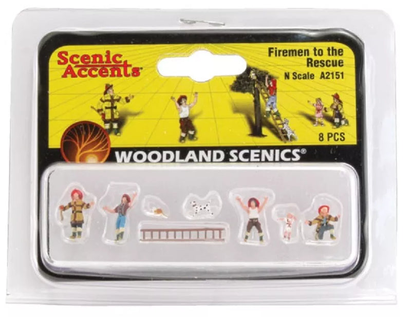 Woodland Scenics / Firemen to the Rescue / N Scale