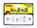 Woodland Scenics / People & Pesky Raccoons / N Scale