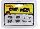 Woodland Scenics / Black Angus Cows / N Scale