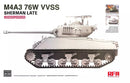 RYEFIELD MODEL RFM RM-5133 1/35 M4A3 76W VVSS SHERMAN LATE UPGRADE VERSION