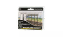 Woodland Scenics / Wired Poles Double Crossbar / N Scale
