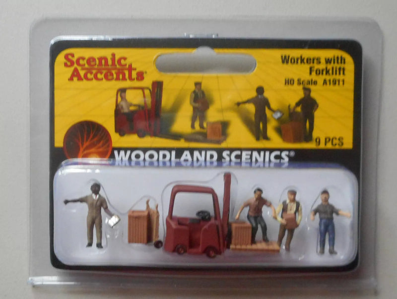 Woodland Scenics / Workers w/Forklift - A1911