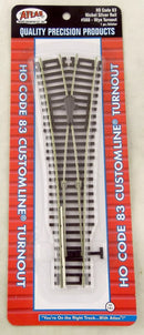 Atlas / HO Code 83 Nickel Silver Rail Wye Turnout