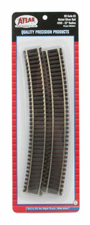 Atlas / HO Code 83 Nickel Silver Rail 22" Radius Curve (6)