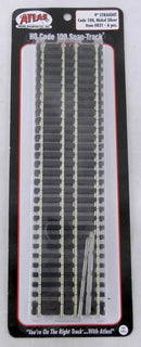 Atlas / 9" Straight HO Code 100, Nickel Silver (6)pcs.