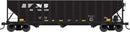 Bowser / 100-Ton 3-Bay Hopper - Ready to Run - Norfolk Southern
