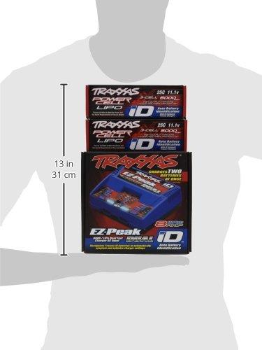 Traxxas - Battery/charger completer pack (includes #2972 Dual iD® charger (1), #2872X 5000mAh 11.1V 3-cell 25C LiPo battery (2))