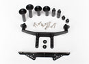 Body mount front & rear black body posts 52mm 2 38mm 2 25mm 2 65mm 2 body post extensions 4 hardware