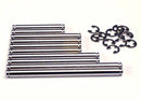 Suspension pin set hard chrome w E-clips