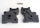 Gearbox halves l&r w idler gear shaft