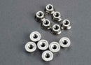 Nuts 3mm flanged 12