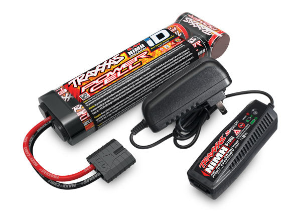 Battery/charger completer pack (includes #2969 2-amp NiMH peak detecting AC charger (1), #2923X 3000mAh 8.4V 7-cell NiMH battery (1))