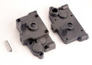 Gearbox halves l&r w idler gear shaft