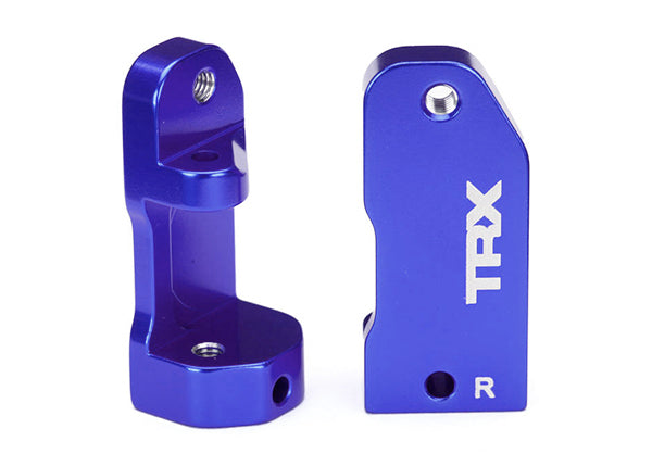 Caster blocks 30-degree blue-anodized 6061-T6 aluminum left & right suspension screw pin 2