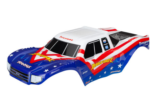 Body Bigfoot  Red White & Blue Officially Licensed replica painted decals applied
