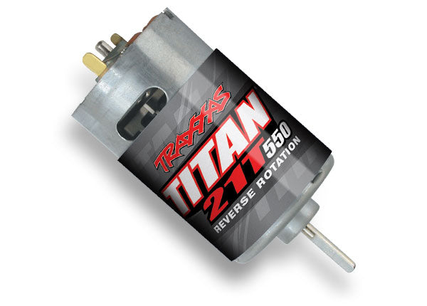 Motor Titan  550 reverse rotation 21-turns 14 volts 1