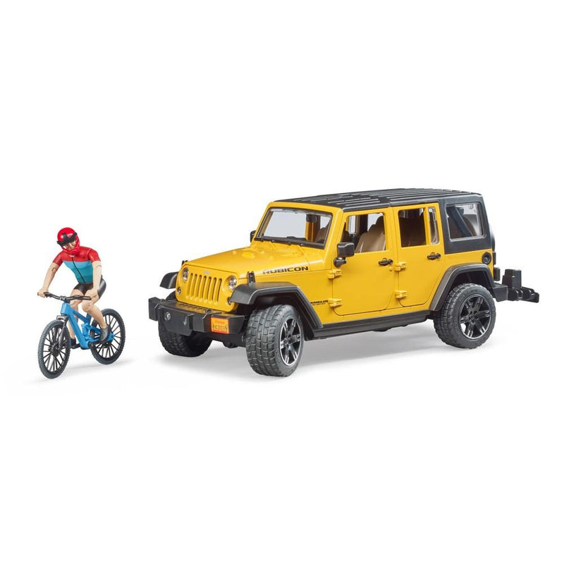 Jeep Wrangler Rubicon w Mountain bike and figure