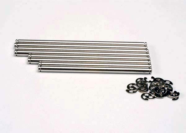 Suspension pin set stainless steel w E-clips