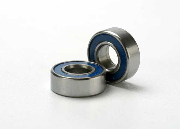 Ball bearings blue rubber sealed 5x11x4mm 2