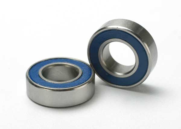 Ball bearings blue rubber sealed 8x16x5mm 2