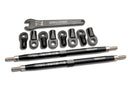 Toe links Revo  TUBES 7075-T6 aluminum black 128mm fits front or rear 2 rod ends rear 4 rod ends front 4 wrench 1