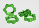 Wheel nuts splined 17mm green-anodized 4
