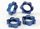 Wheel nuts splined 17mm blue-anodized 4