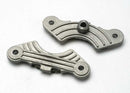 Brake pad set inner and outer calipers with bonded friction material