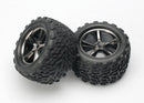 Tires & wheels assembled glued Gemini black chrome wheels Talon tires foam inserts 2