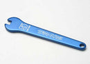 Flat wrench 5mm blue-anodized aluminum