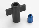 Antenna crimp nut aluminum blue-anodized antenna nut tools