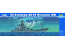1/700 USS Wisconsin BB64 Battleship 1991