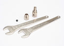 Motor coupler collet style GS 4x3 SS with threadlock 1 wrench 10mm 2