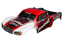 Body Slash 4X4 red painted decals applied