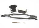 Hold down battery hold down retainer battery post foam spacer angled body clip allows for installation of taller multi-cell batteries