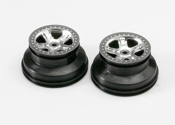 Wheels SCT satin chrome beadlock style dual profile 22 outer 30 inner 2