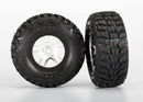 Tires & wheels assembled glued S1 ultra-soft off-road racing compound SCT Split-Spoke satin chrome black beadlock style wheels dual profile 22 outer 30 inner Kumho tires foam inserts 2 frontrear
