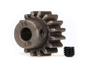 Gear 16-T pinion 10 metric pitch fits 5mm shaft set screw for use only with steel spur gears