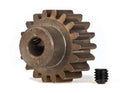 Gear 18-T pinion 10 metric pitch fits 5mm shaft set screw for use only with steel spur gears