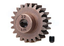 Gear 22-T pinion 10 metric pitch fits 5mm shaft set screw for use only with steel spur gears