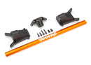 Chassis brace kit orange fits Rustler  4X4 or Slash 4X4 models equipped with Low-CG chassis