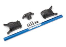 Chassis brace kit blue fits Rustler  4X4 or Slash 4X4 models equipped with Low-CG chassis